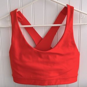 Orange Sports Bra